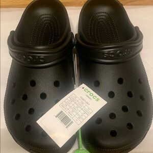 CROCS Black Slippers with Signature Ventilation